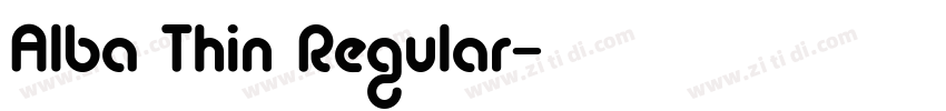 Alba Thin Regular字体转换
